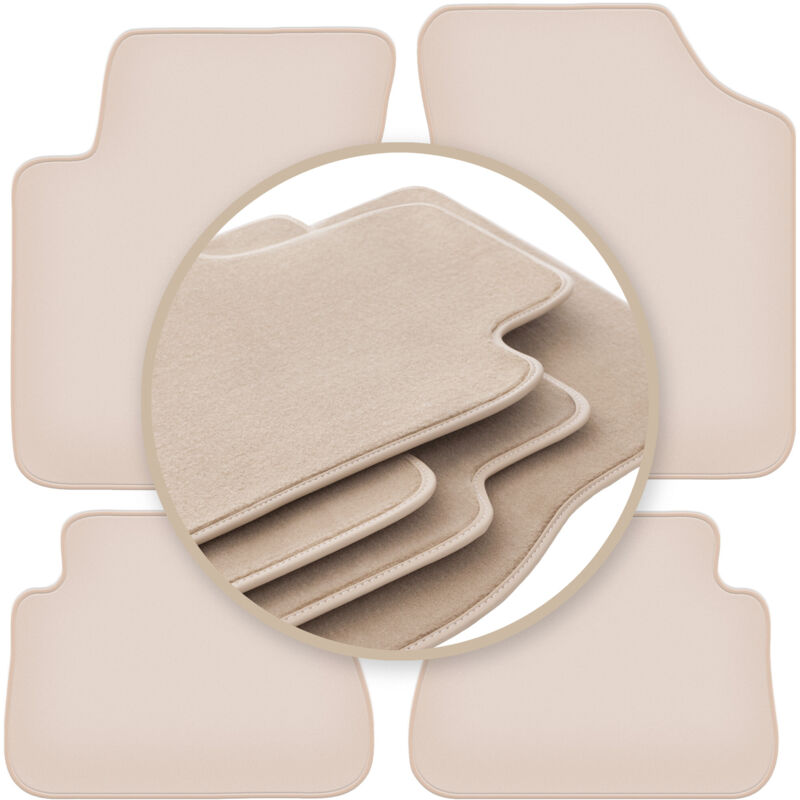 foto del prodotto tappetini beige premium per kia picanto i hatchback 2003 2011