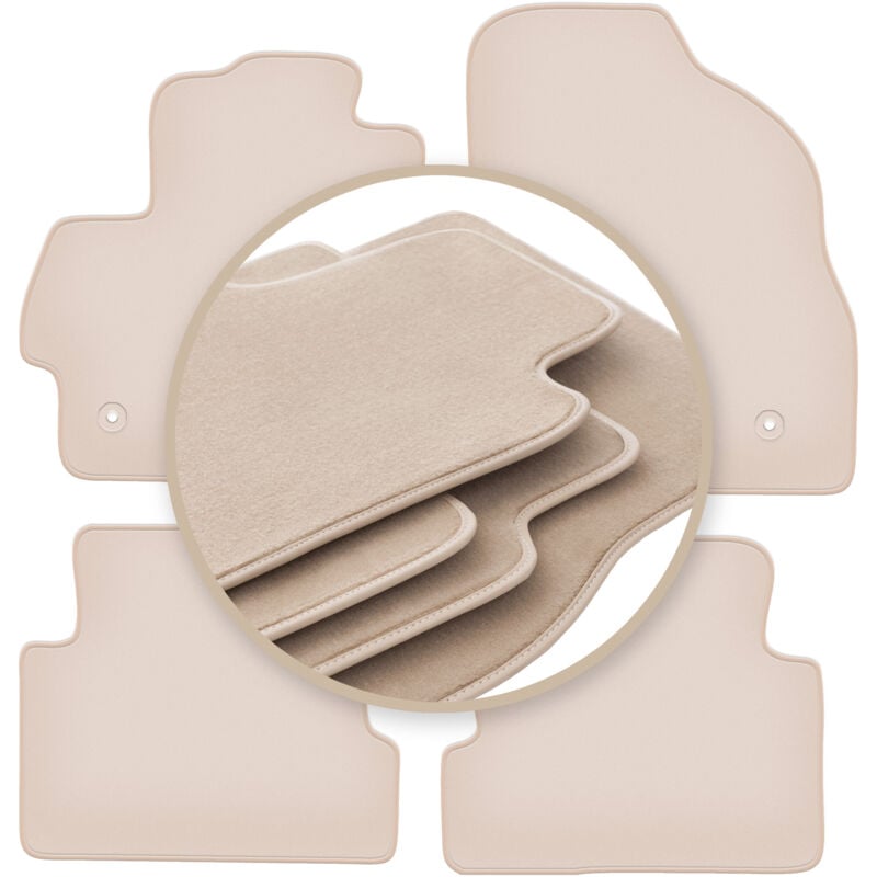foto del prodotto tappetini beige premium per mazda 3 ii bl hatchback, berlina 2008 2013