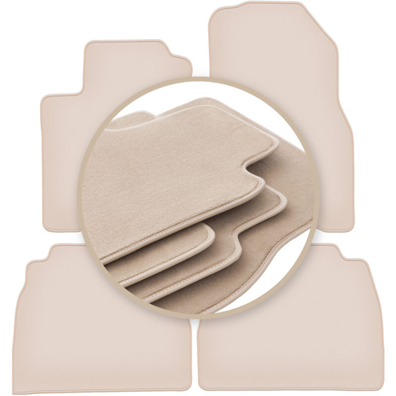 foto del prodotto tappetini beige premium per mercedes ml w163 suv 1998 2005