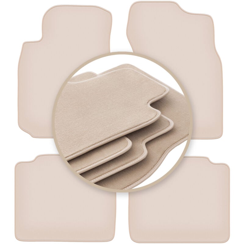 foto del prodotto tappetini beige premium per mitsubishi lancer vii station wagon, berlina 2003 2008
