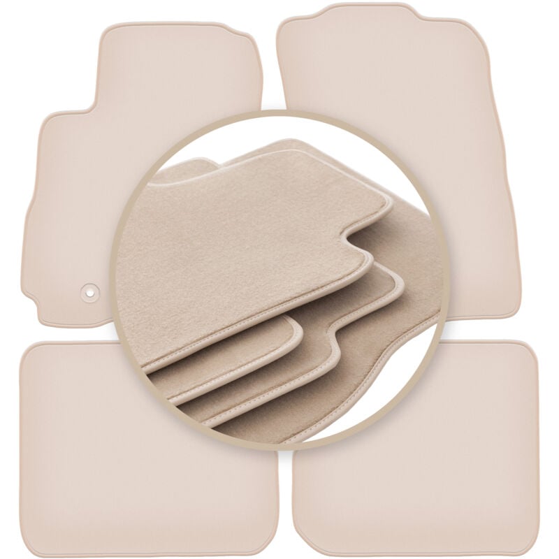 foto del prodotto tappetini beige premium per mitsubishi outlander i suv 2001 2006