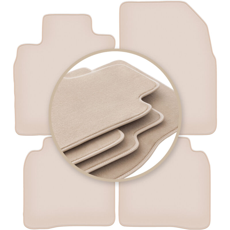 foto del prodotto tappetini beige premium per nissan note i e11 minivan 2006 2012