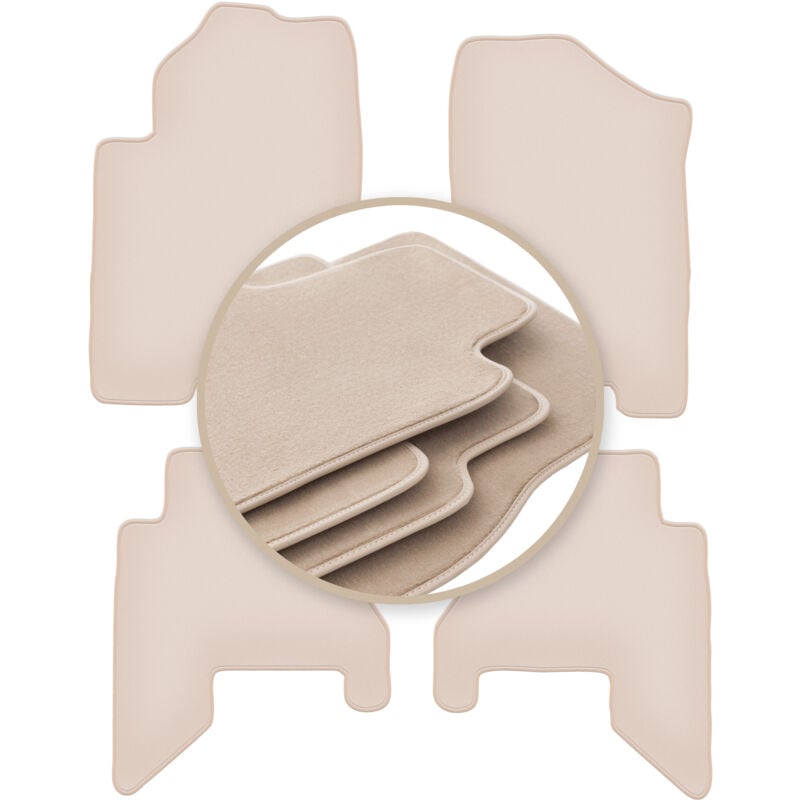 foto del prodotto tappetini beige premium per: nissan pathfinder 5 posti (prima del restyling) 2005-2010