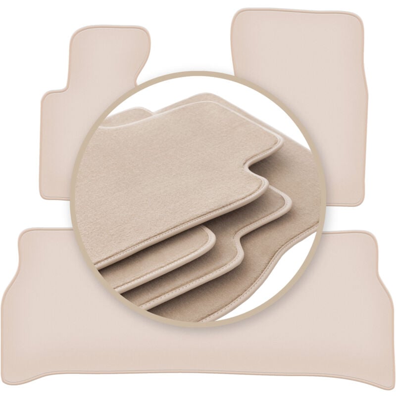 foto del prodotto tappetini beige premium per range rover iii l322 suv 2001 2012