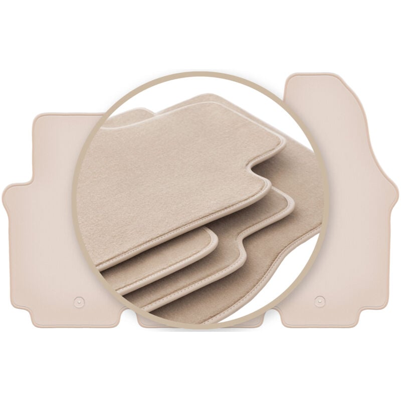 foto del prodotto tappetini beige premium per renault trafic ii furgone 2001 2014