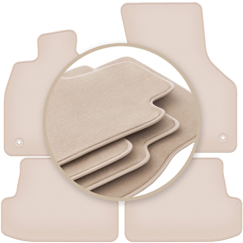 foto del prodotto tappetini beige premium per seat leon iii hatchback, station wagon, variante 2012 2020