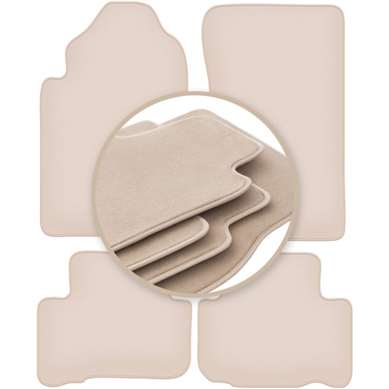 foto del prodotto tappetini beige premium per ssangyong rexton i suv 2001-2006