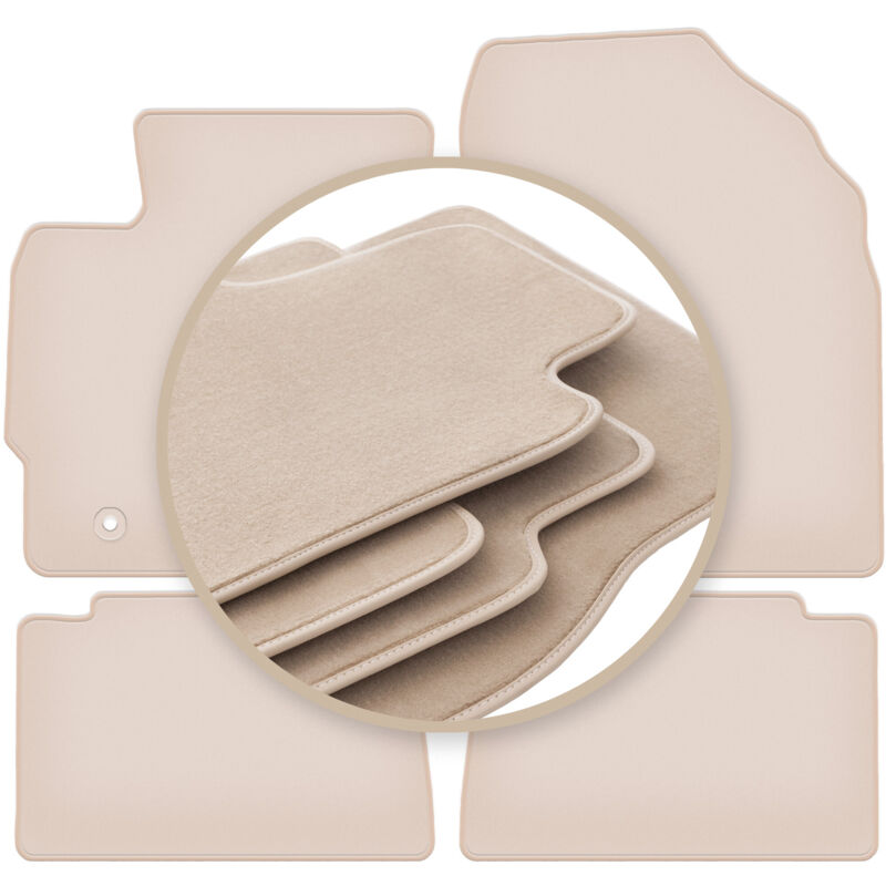 foto del prodotto tappetini beige premium per: toyota auris i hatchback, station wagon 2006-2012