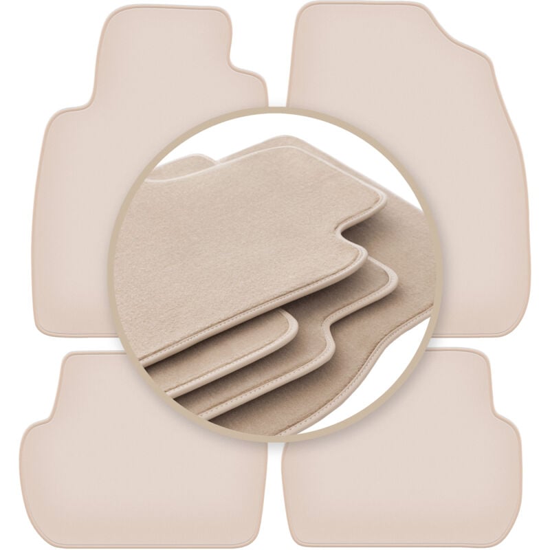 foto del prodotto tappetini beige premium per toyota starlet p9 hatchback 1996 1999