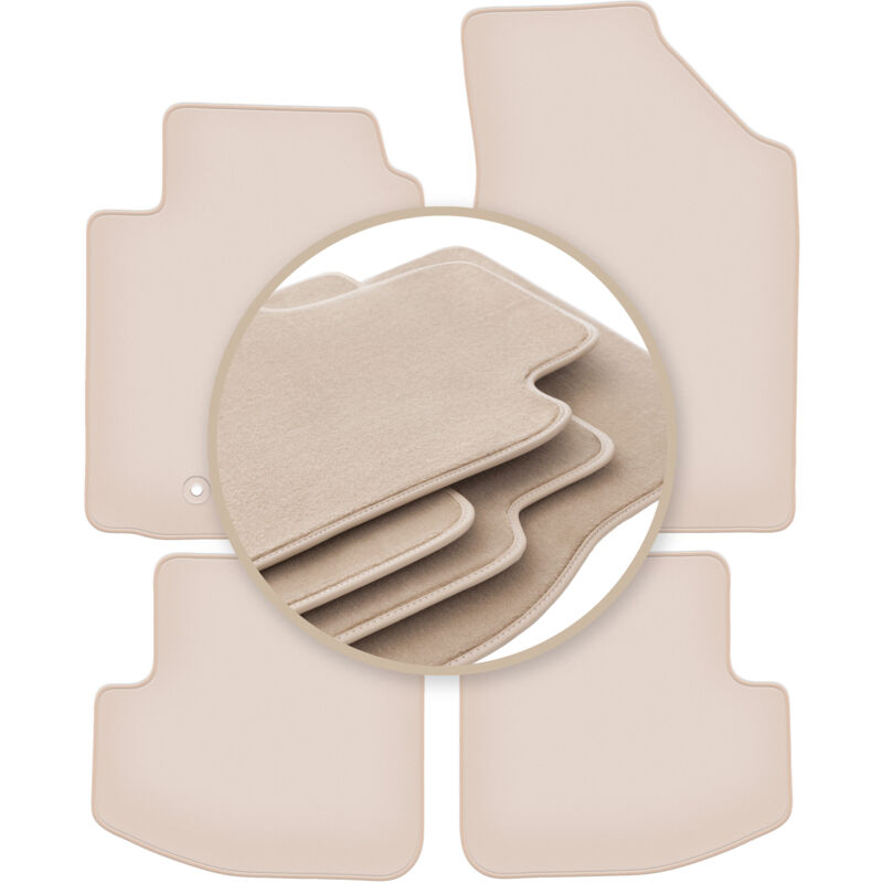 foto del prodotto tappetini beige premium per toyota yaris i 3 porte 1999 2005