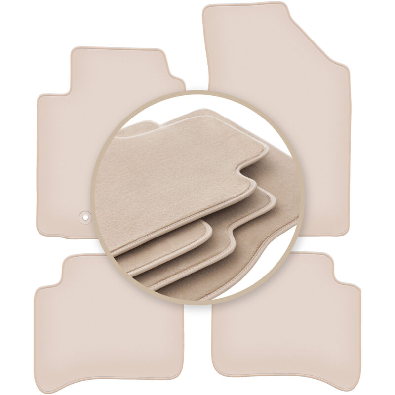 foto del prodotto tappetini beige premium per toyota yaris i 5 porte 1999 2005