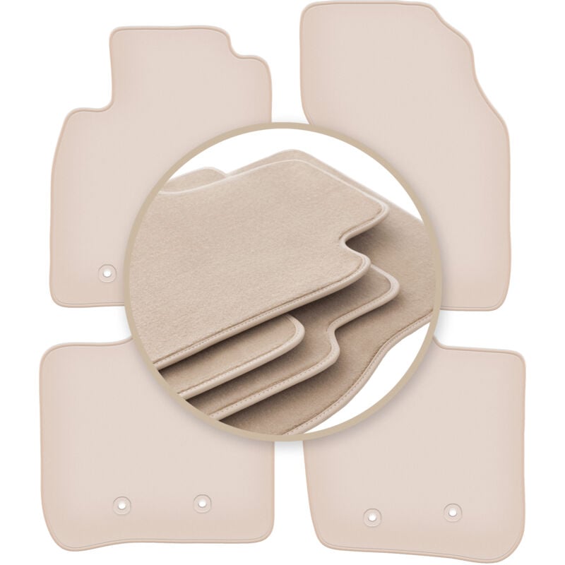 foto del prodotto tappetini beige premium per volvo v40 i station wagon 1995 2004