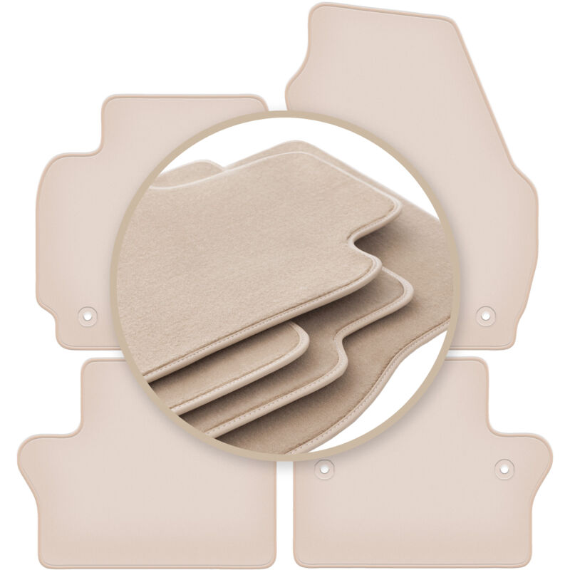 foto del prodotto tappetini beige premium per volvo xc70 iii station wagon 2007 2016