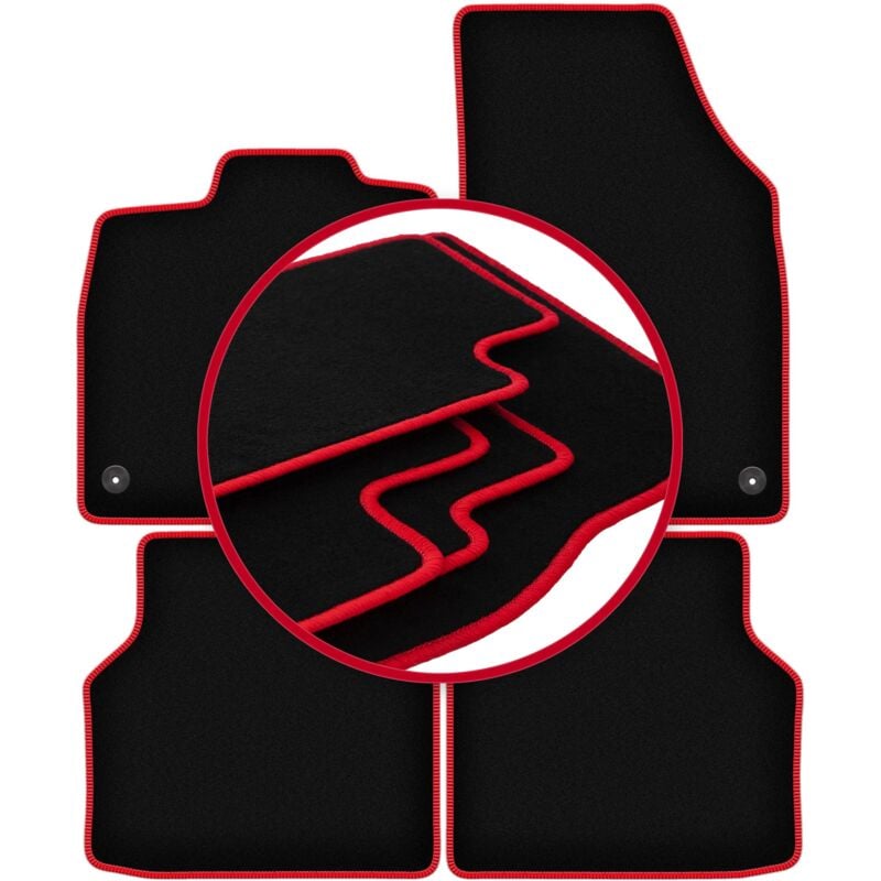 foto del prodotto tappetini carlux red per audi q4 e tron 2021 2022 