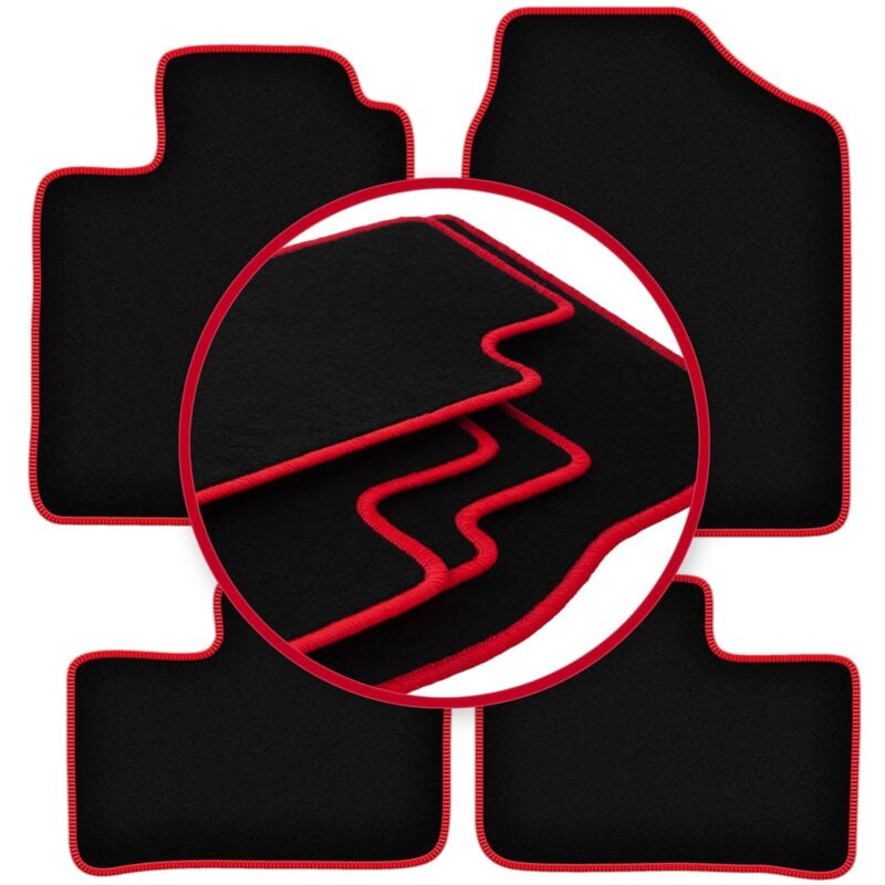 foto del prodotto tappetini carlux red per daihatsu cuore vi hatchback 2003 2007 