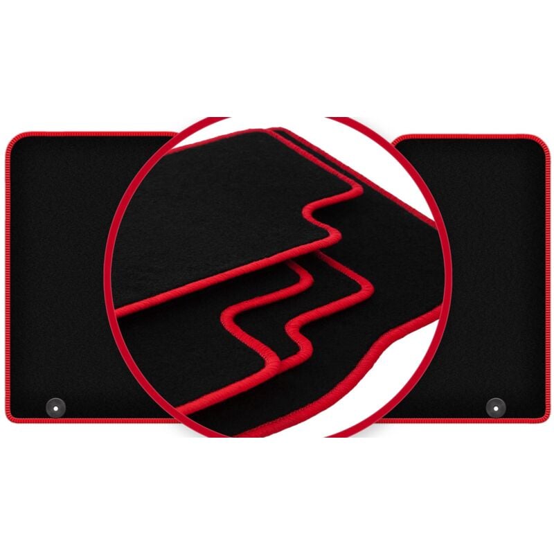 foto del prodotto tappetini carlux red per opel vivaro ii furgone 2014 2019 