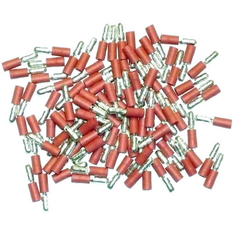 foto del prodotto tappetini elettrici isolati per crimpatura, tondi, rossi, set di 4 sachet