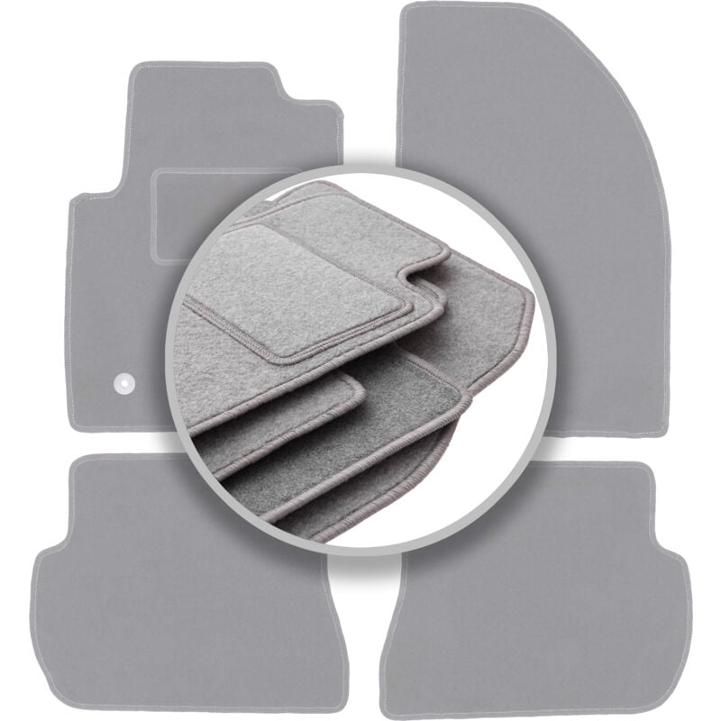 foto del prodotto tappetini grigi per auto ford fiesta mk6 hatchback 2002 2010 
