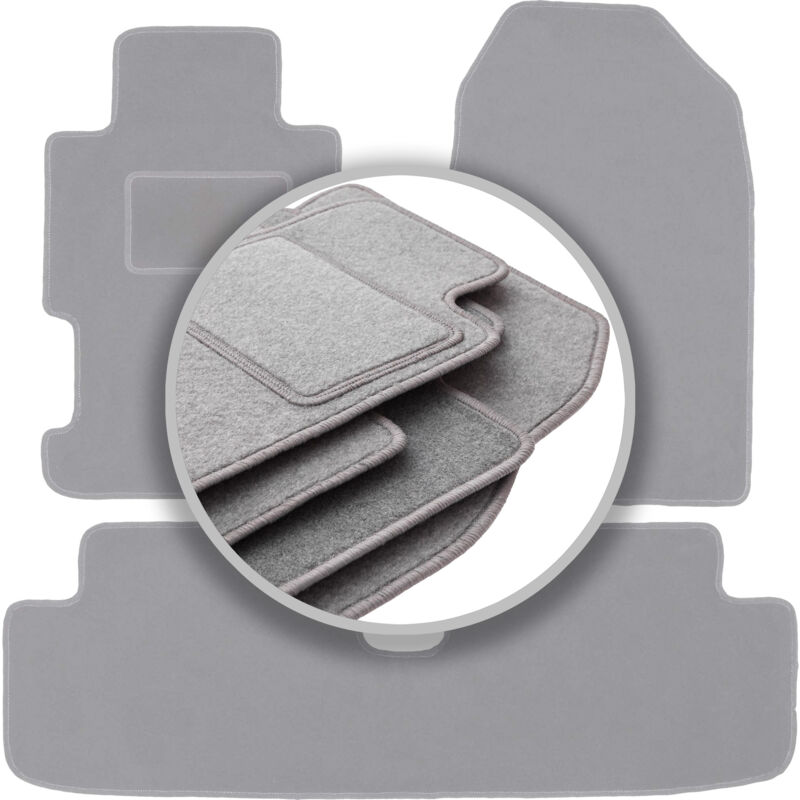 foto del prodotto tappetini grigi per auto honda civic vii 3 porte hatchback, coup 2001 2005 
