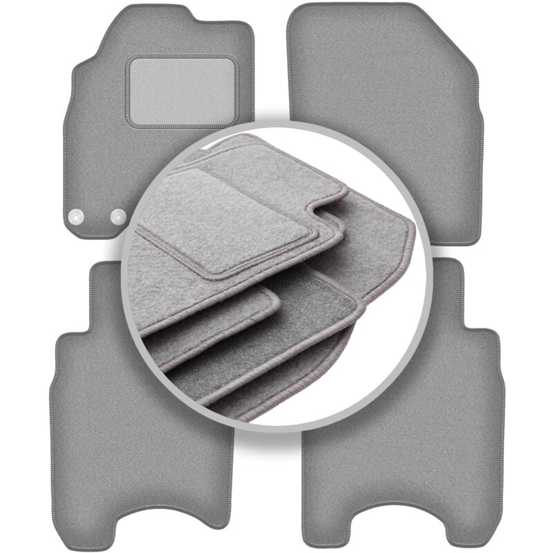 foto del prodotto tappetini grigi per auto honda jazz ii hatchback 2002 2007 