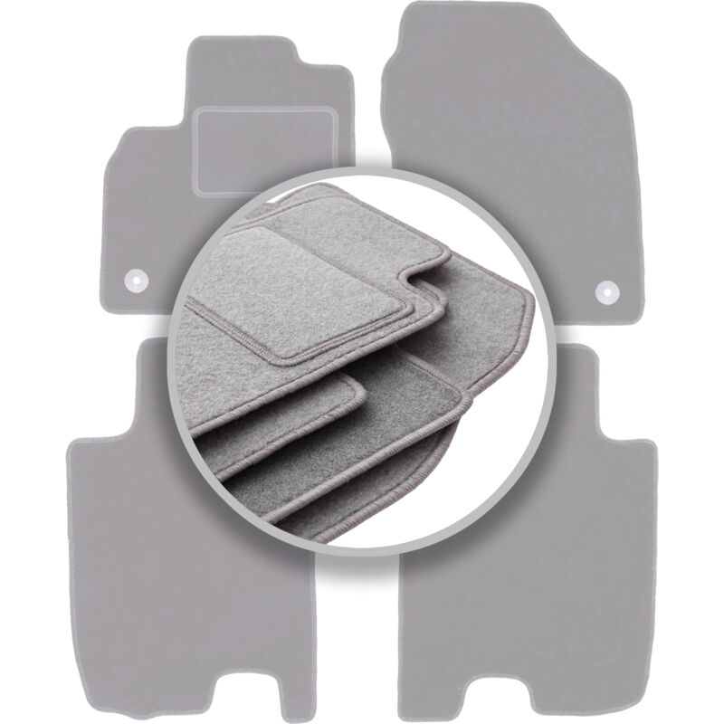 foto del prodotto tappetini grigi per auto honda jazz iii hatchback 2011 2014 
