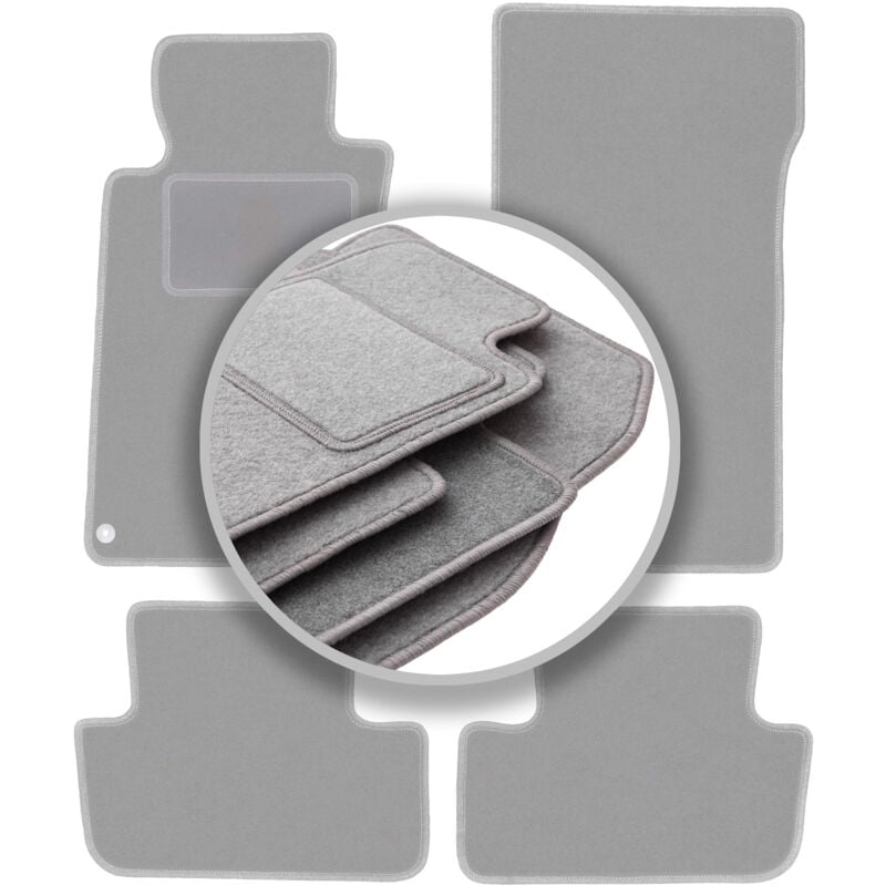foto del prodotto tappetini grigi per auto mercedes clk w209 coup 1997 2009 