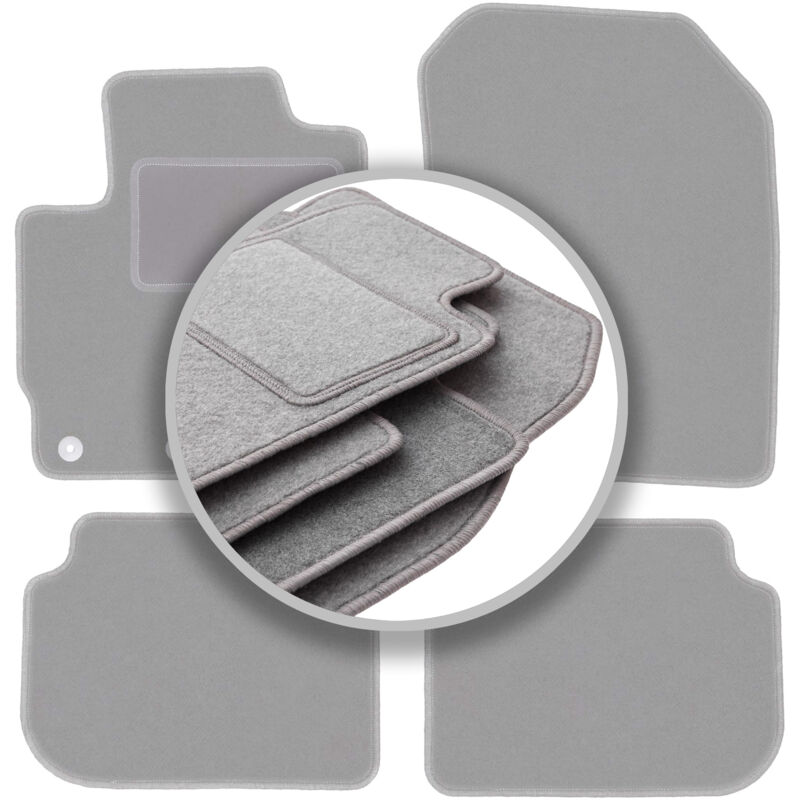 foto del prodotto tappetini grigi per auto mitsubishi colt vii hatchback 2008 2012 