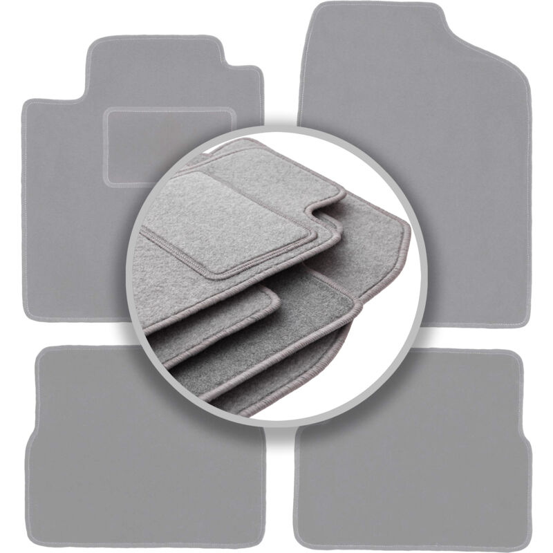 foto del prodotto tappetini grigi per auto nissan micra k12 hatchback 2002 2010 