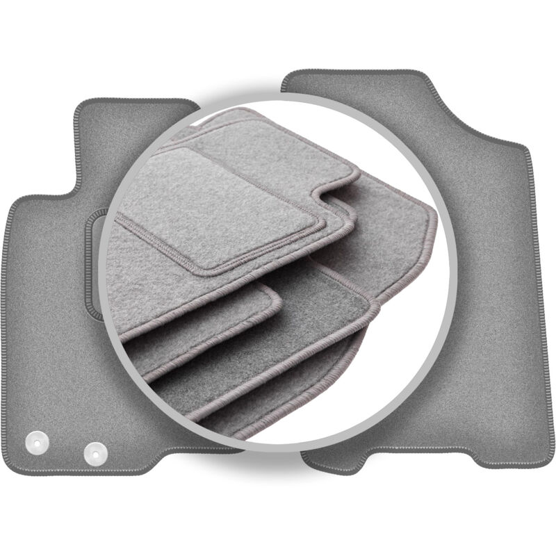 foto del prodotto tappetini grigi per auto nissan navara iv pick up 2014 