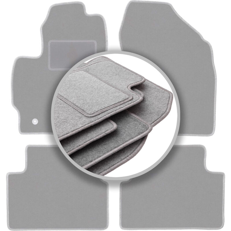 foto del prodotto tappetini grigi per auto toyota auris i hatchback 2007 2012 