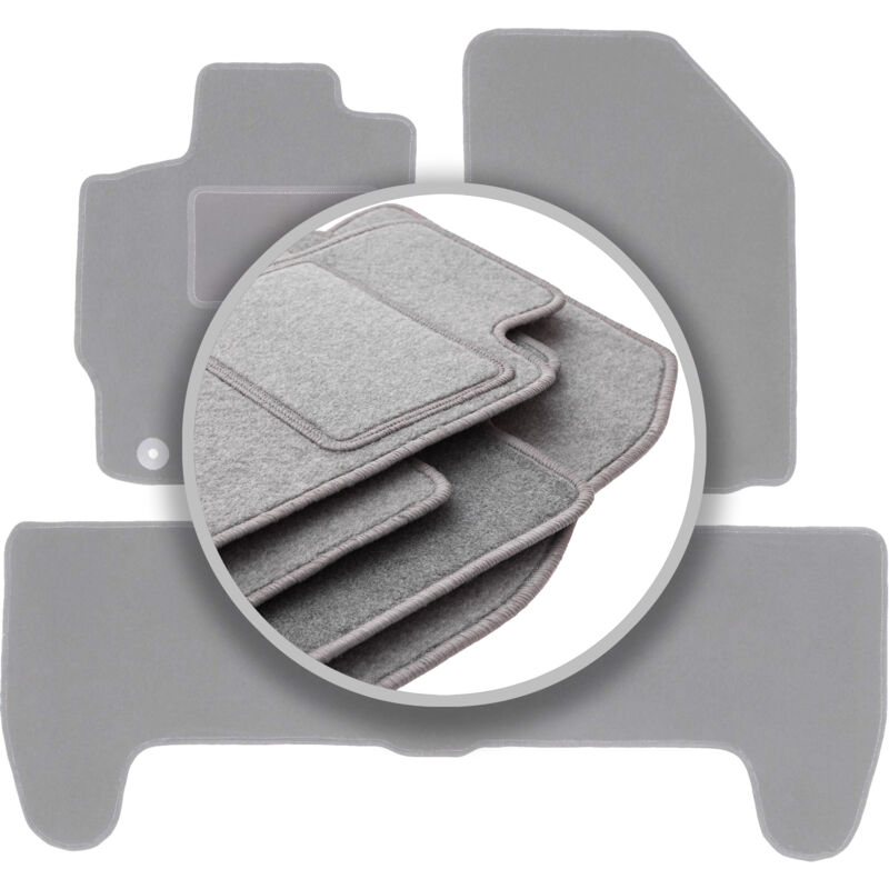 foto del prodotto tappetini grigi per auto toyota yaris ii hatchback 2005 2011 