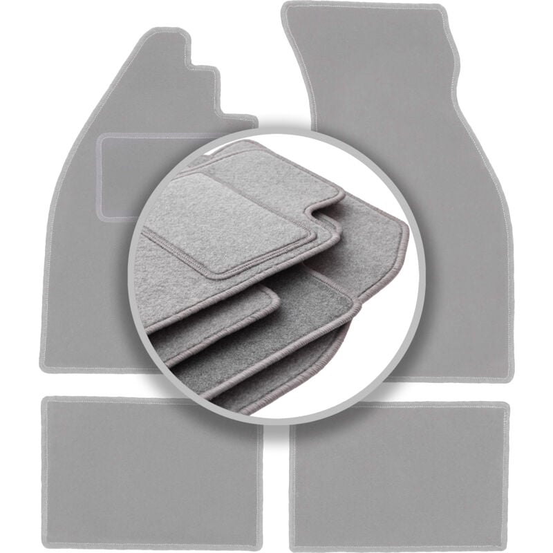 foto del prodotto tappetini grigi per auto volkswagen maggiolino 0 1938 2003 