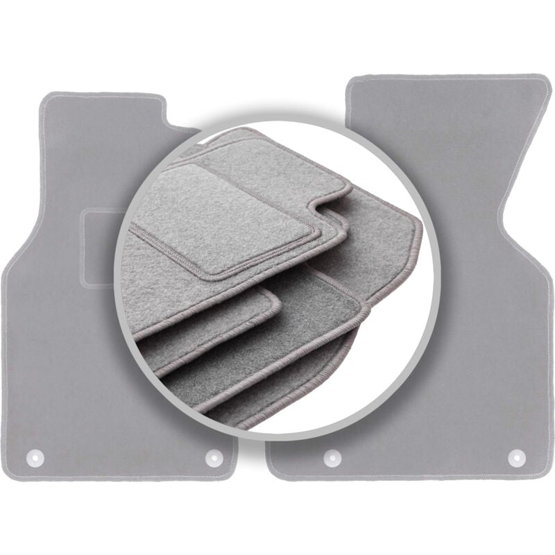 foto del prodotto tappetini grigi per auto volkswagen transporter t4 furgone per consegne 1993 2001 