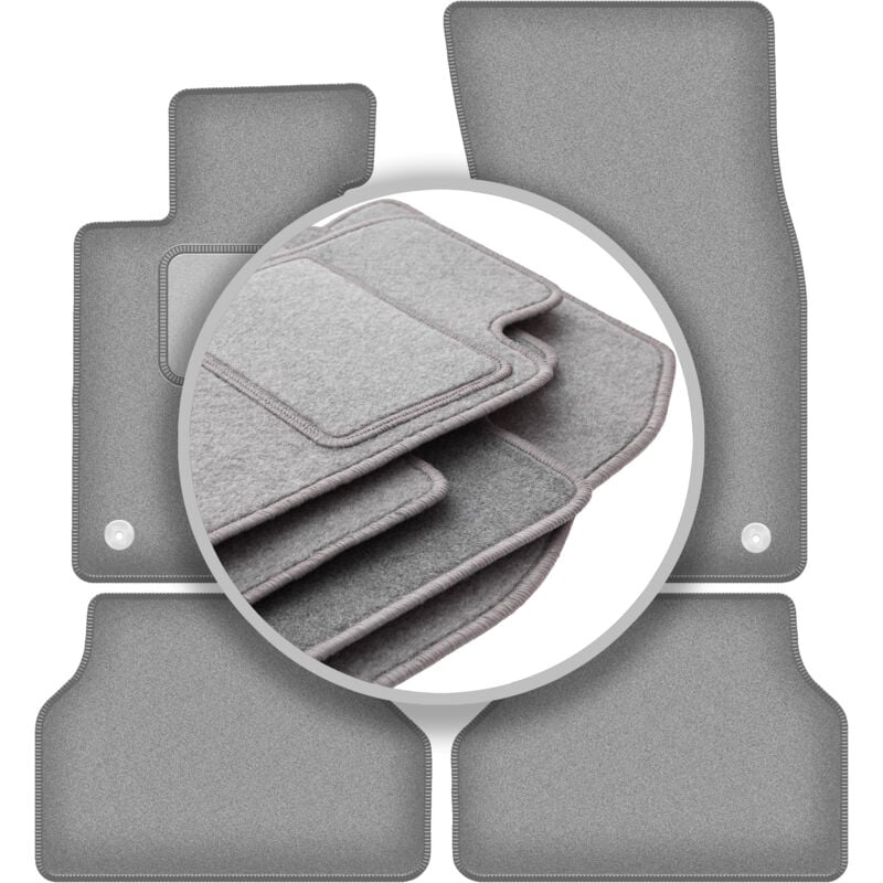foto del prodotto tappetini grigi per bmw 5 e60 rzepy berlina 2003 2010 