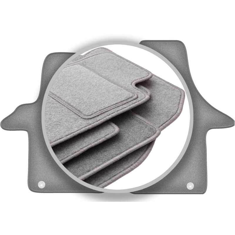 foto del prodotto tappetini grigi per furgone volkswagen transporter t5 multivan 2005 2015 