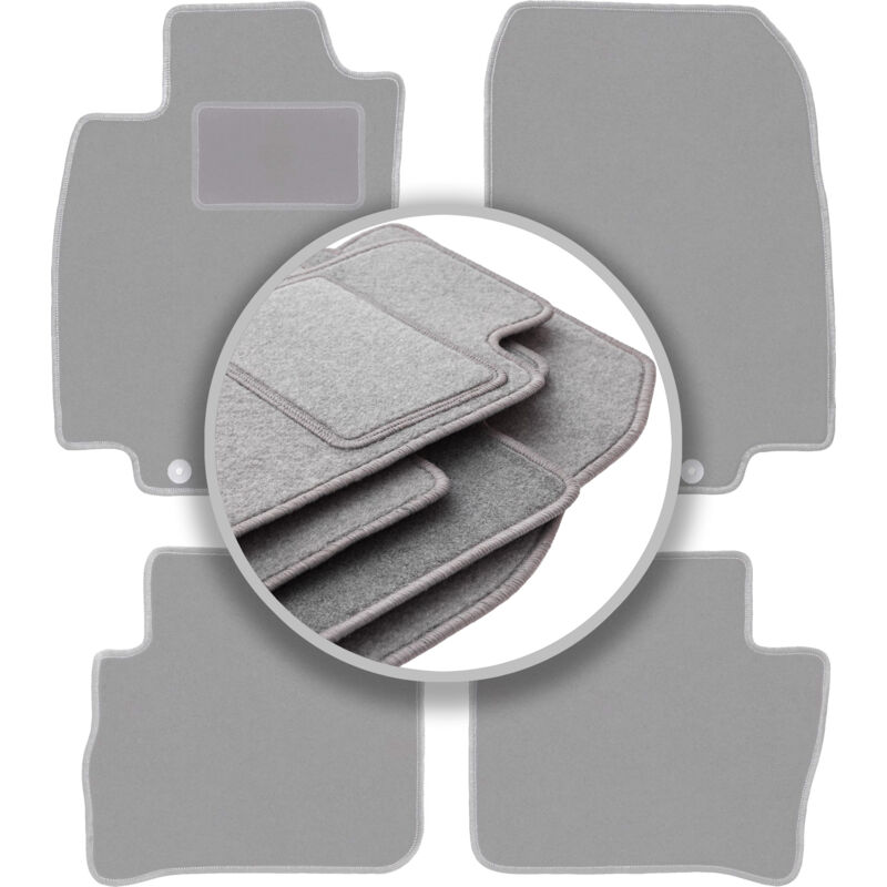foto del prodotto tappetini grigi per nissan tiida c11 hatchback, berlina 2004 2012 