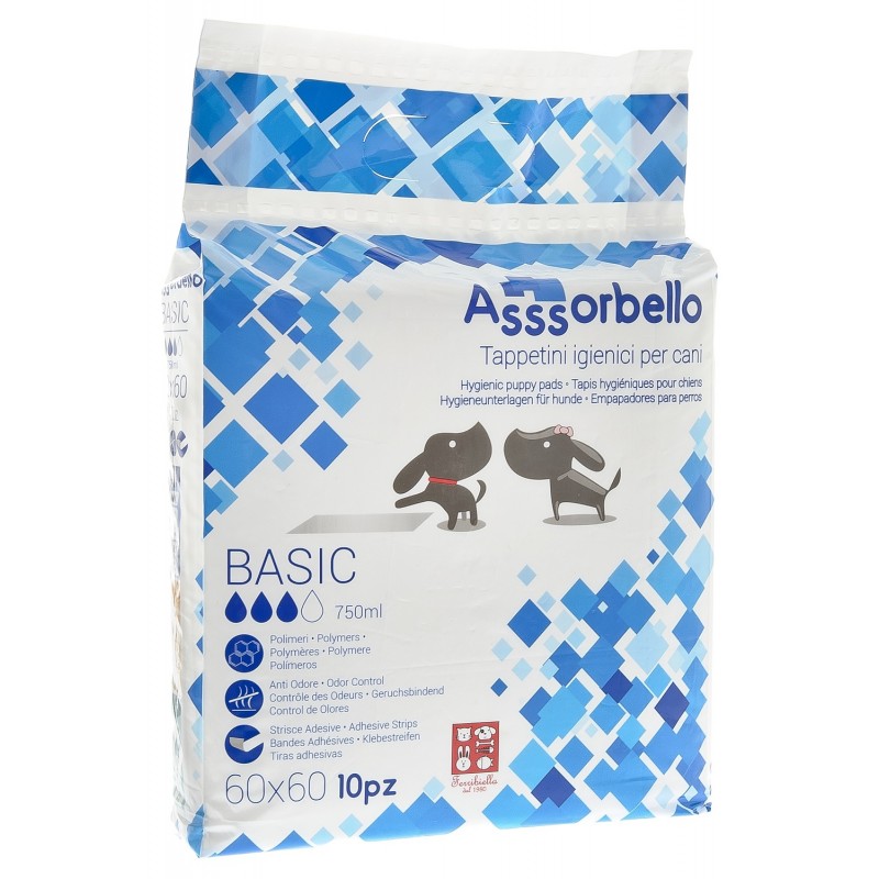 foto del prodotto tappetini igienici assorbello basic ferribiella 60x90 cm 10 pezzi 1 ordine scegli lo sconto bzr5 bzr20 200 punti fedelt 