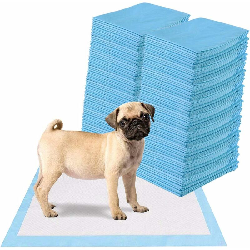 foto del prodotto tappetini igienici grandi per animali, traverse animali a 5 strati, assorbe bene senza perdite 60 x 60 cm 100 pezzi costway