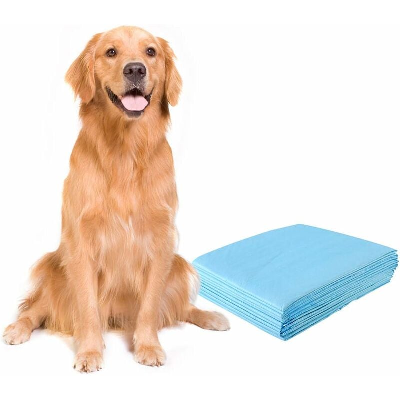 foto del prodotto tappetini igienici grandi per animali, traverse animali a 5 strati, assorbe bene senza perdite 75 x 90 cm 100 pezzi costway