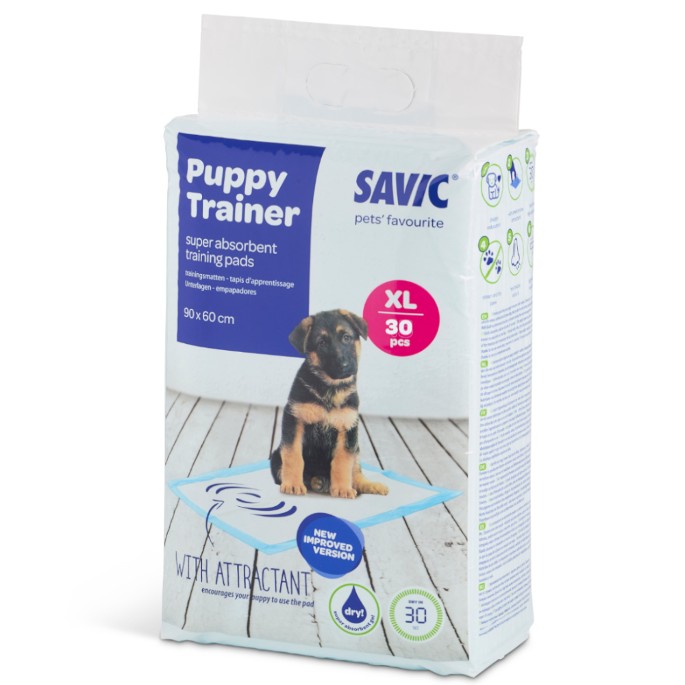 foto del prodotto tappetini igienici puppy trainer extra large l 90 x p 60 cm, 30 pz