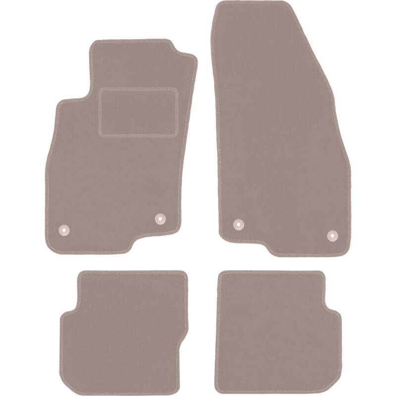 foto del prodotto tappetini in velluto beige per alfa romeo mito hatchback 2008 2019 