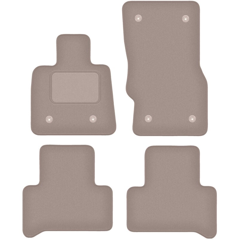 foto del prodotto tappetini in velluto beige per alfa romeo stelvio q4 4wd suv 4x4 2017 