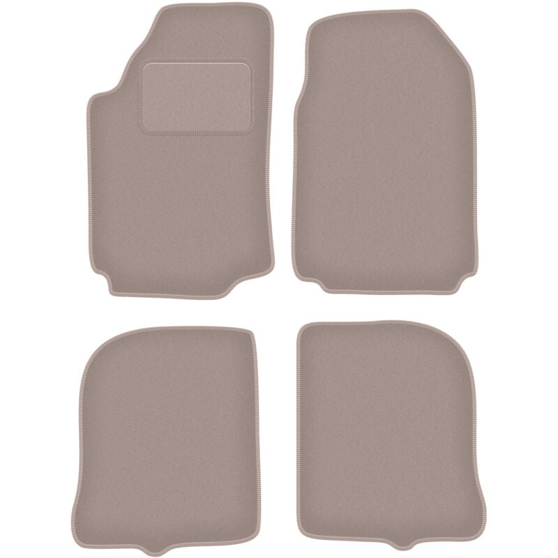 foto del prodotto tappetini in velluto beige per audi 200 c3 berlina, avant 1983 1991 