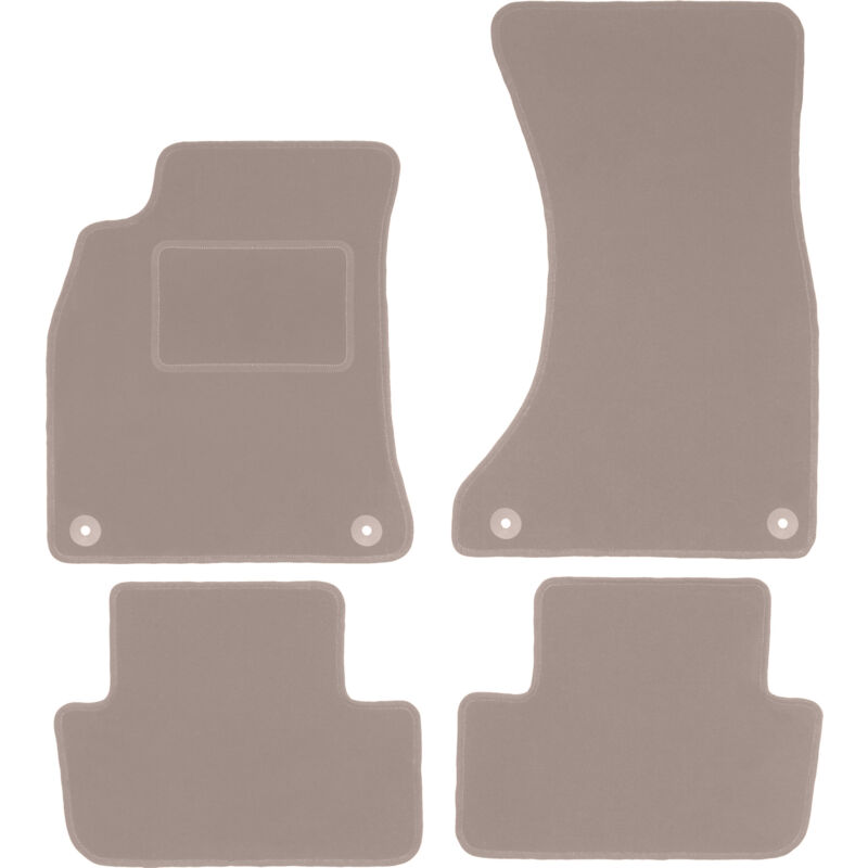 foto del prodotto tappetini in velluto beige per audi a4 b8 berlina, station wagon, avant, allroad 2007 2015 