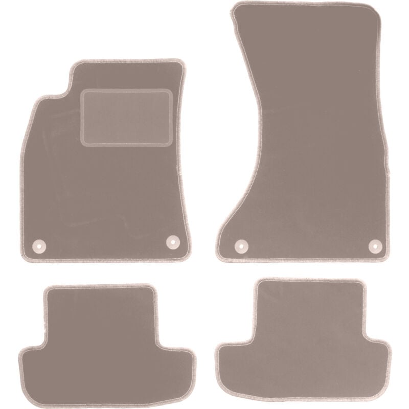 foto del prodotto tappetini in velluto beige per audi a5 8t coup 2008 2018 