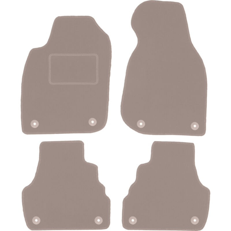 foto del prodotto tappetini in velluto beige per audi a6 c5 avant, station wagon, berlina, quattro, allroad 1997 2005 