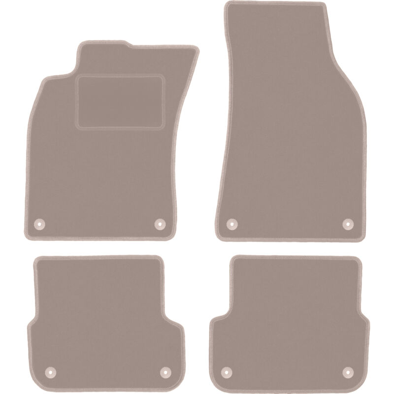 foto del prodotto tappetini in velluto beige per audi a6 c6 berlina, station wagon, avant 2004 2006 