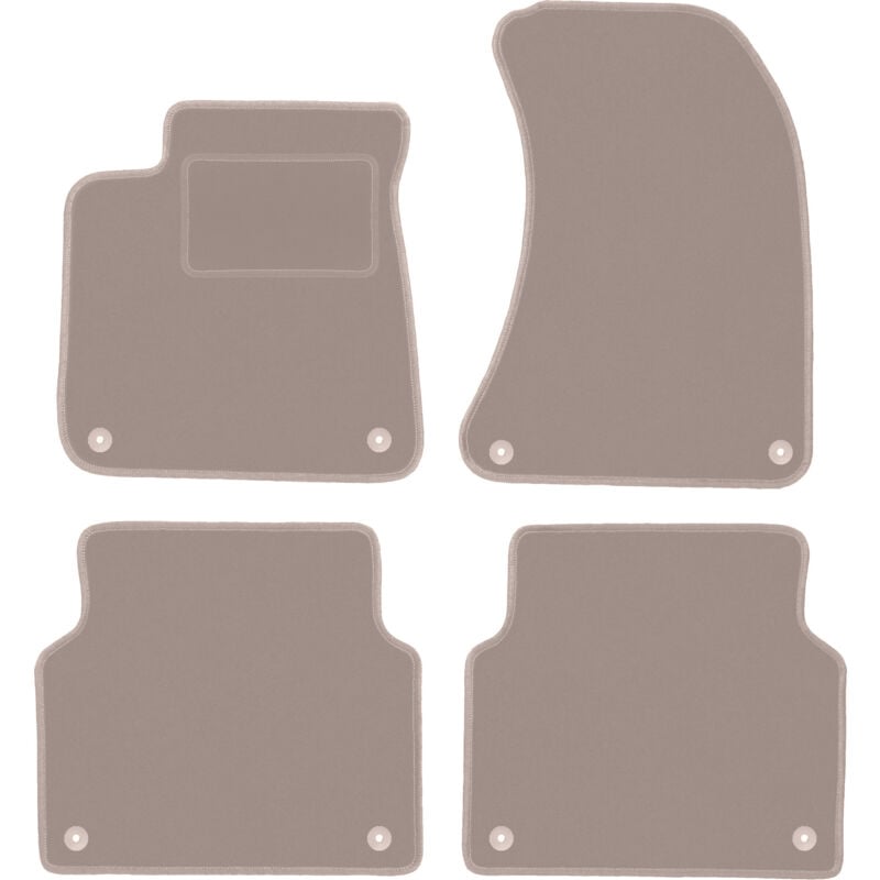 foto del prodotto tappetini in velluto beige per audi a8 d4 berlina 2009 2017 