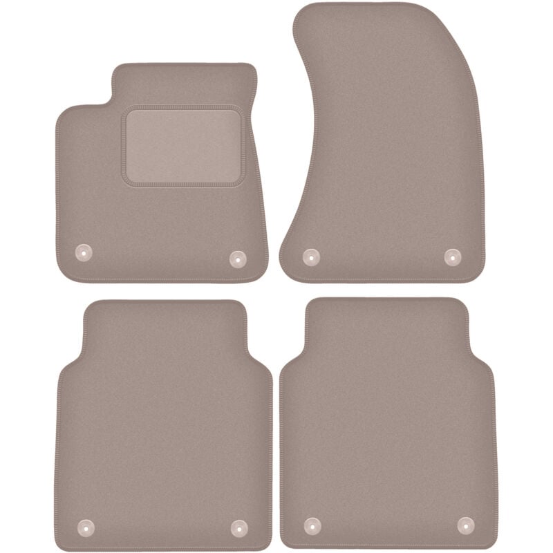 foto del prodotto tappetini in velluto beige per audi a8 d4 long 2010 2017 