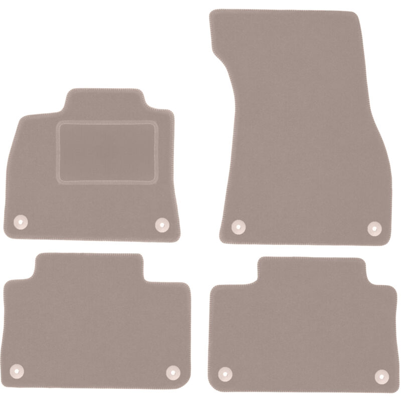 foto del prodotto tappetini in velluto beige per audi e tron suv 2018 